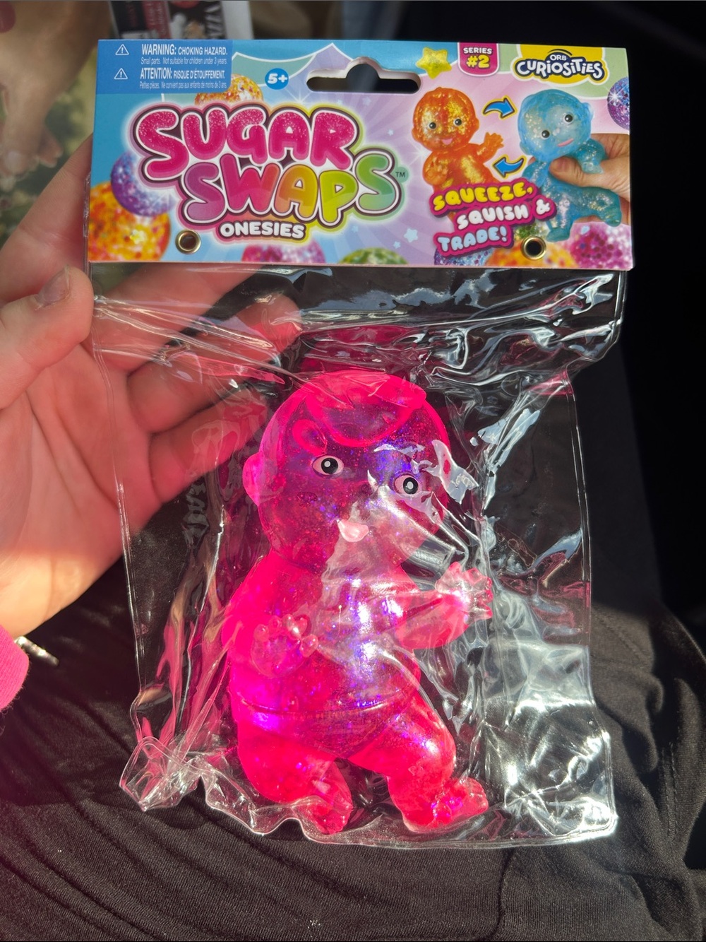 Sugar Swaps Onesies Pink Squeezeable Kids Toy